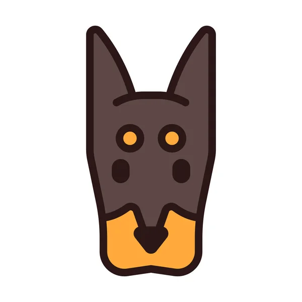 Niedlich Cartoon Katze Icon Vektor Illustration Grafik Design — Stockvektor