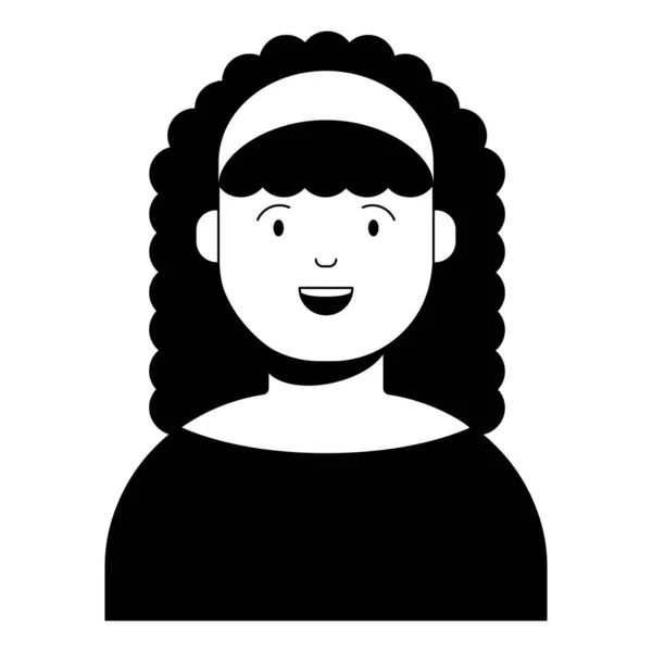 Mujer Icono Femenino Ilustración Vectorial — Vector de stock