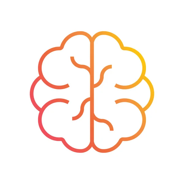 Εικονίδιο Εγκεφάλου Εικονογράφηση Διανύσματος — Διανυσματικό Αρχείο