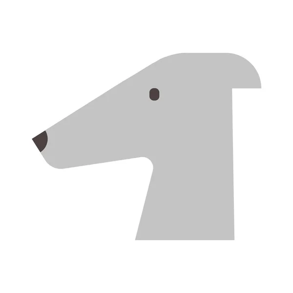 Hond Platte Pictogram Vector Illustratie — Stockvector
