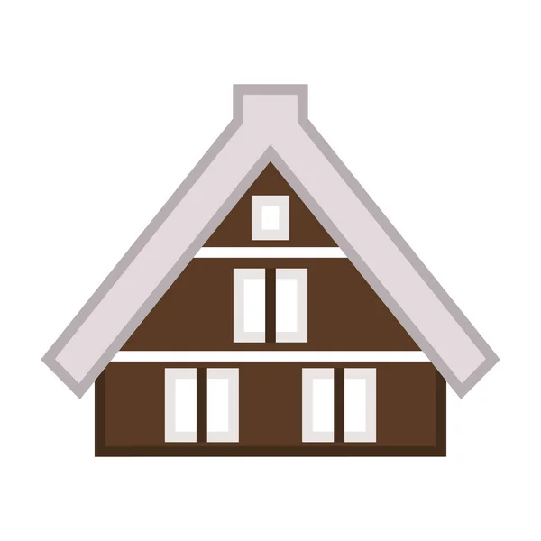 Dům Ikona Černém Stylu Izolované Bílém Pozadí Vektorová Ilustrace Domácího — Stockový vektor