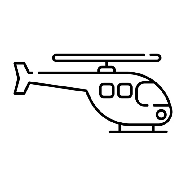 Ilustração Vetor Ícone Helicóptero — Vetor de Stock