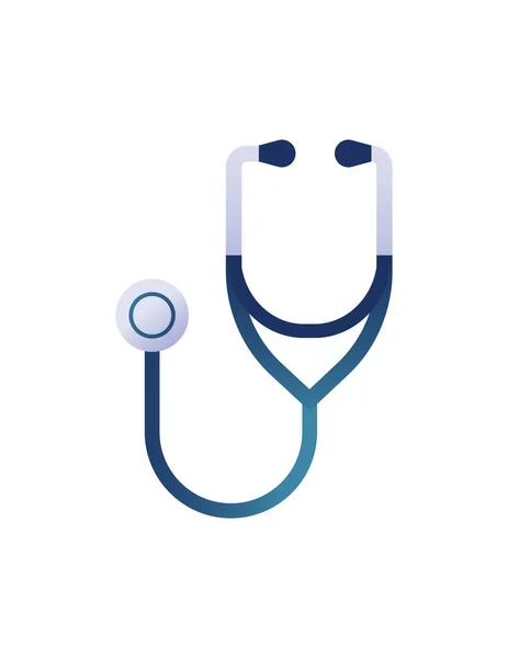 Stethoskop Ikone Medizinisches Gesundheitswesen Und Wissenschaft Thema Isoliertes Design Vektorillustration — Stockvektor