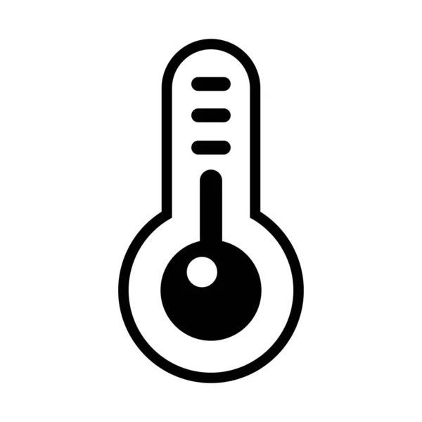 Thermometer Icoon Vectorillustratie — Stockvector