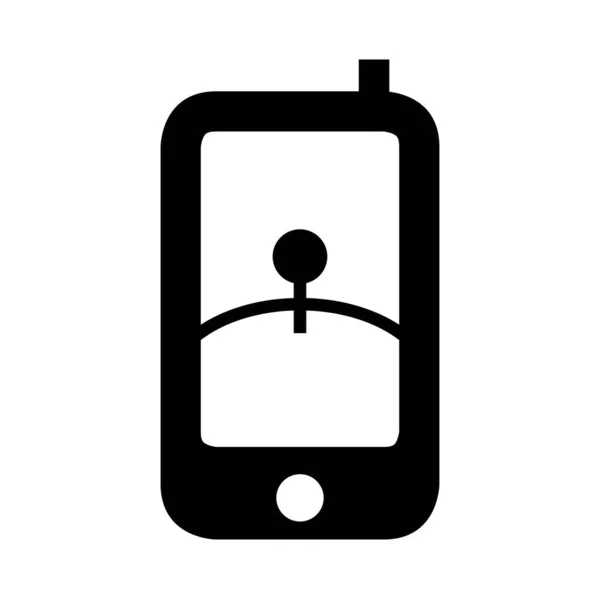 Mobiltelefon Ikon Vektor Illusztráció — Stock Vector