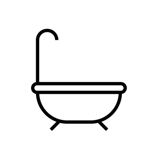 Bathroom Icon Vector Illustration — Stock Vector