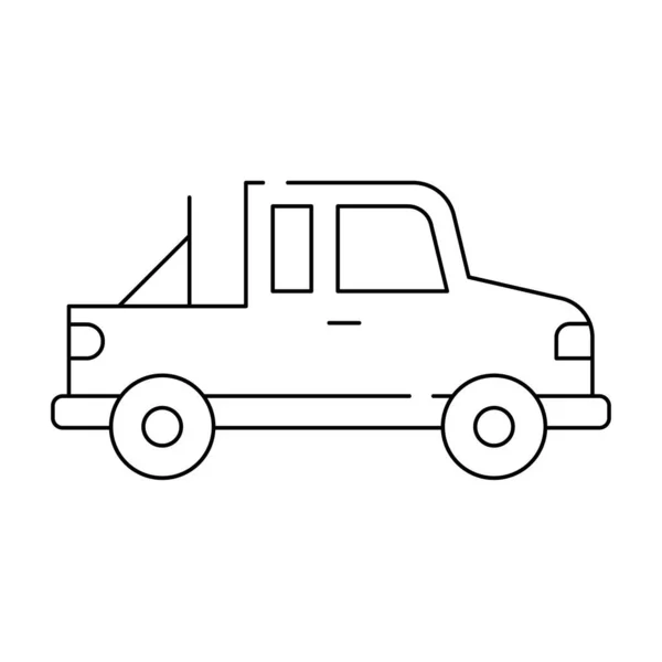 Coche Icono Ilustración Del Vector — Archivo Imágenes Vectoriales