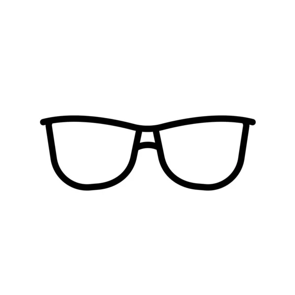Szemüveg Ikon Vektor Illusztráció — Stock Vector
