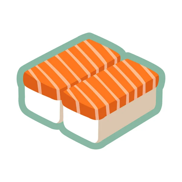 Vektor Illustration Des Köstlichen Sushi Symbols — Stockvektor
