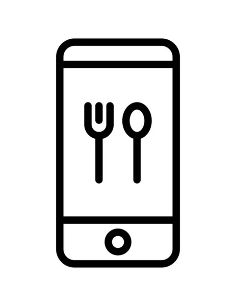 Εικονίδιο Smartphone Διανυσματική Απεικόνιση Στυλ Επίπεδου Σχεδιασμού — Διανυσματικό Αρχείο