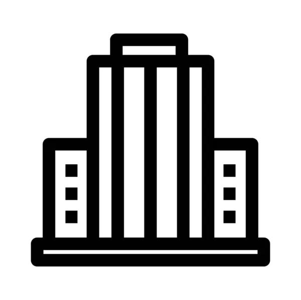 Ikona Budynku Ilustracja Wektora — Wektor stockowy