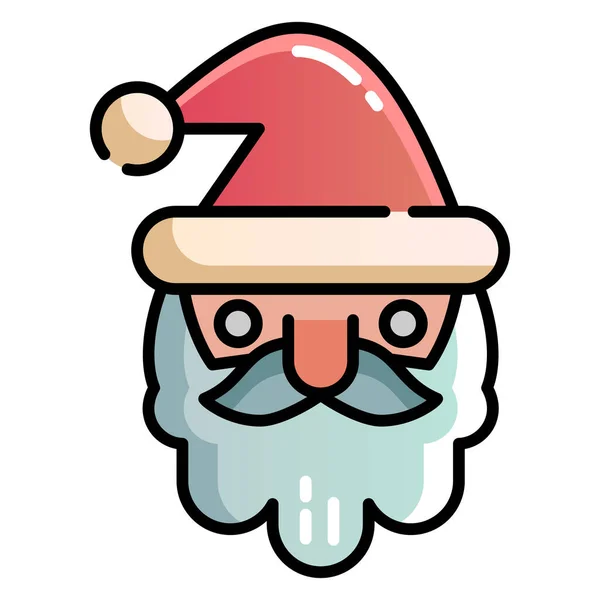 Santa Claus Charakter Cartoon Vektor Illustration — Stockvektor