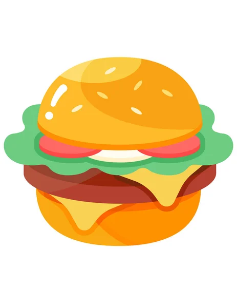 Burger Icono Web Ilustración Vectorial Ilustraciones de stock libres de derechos