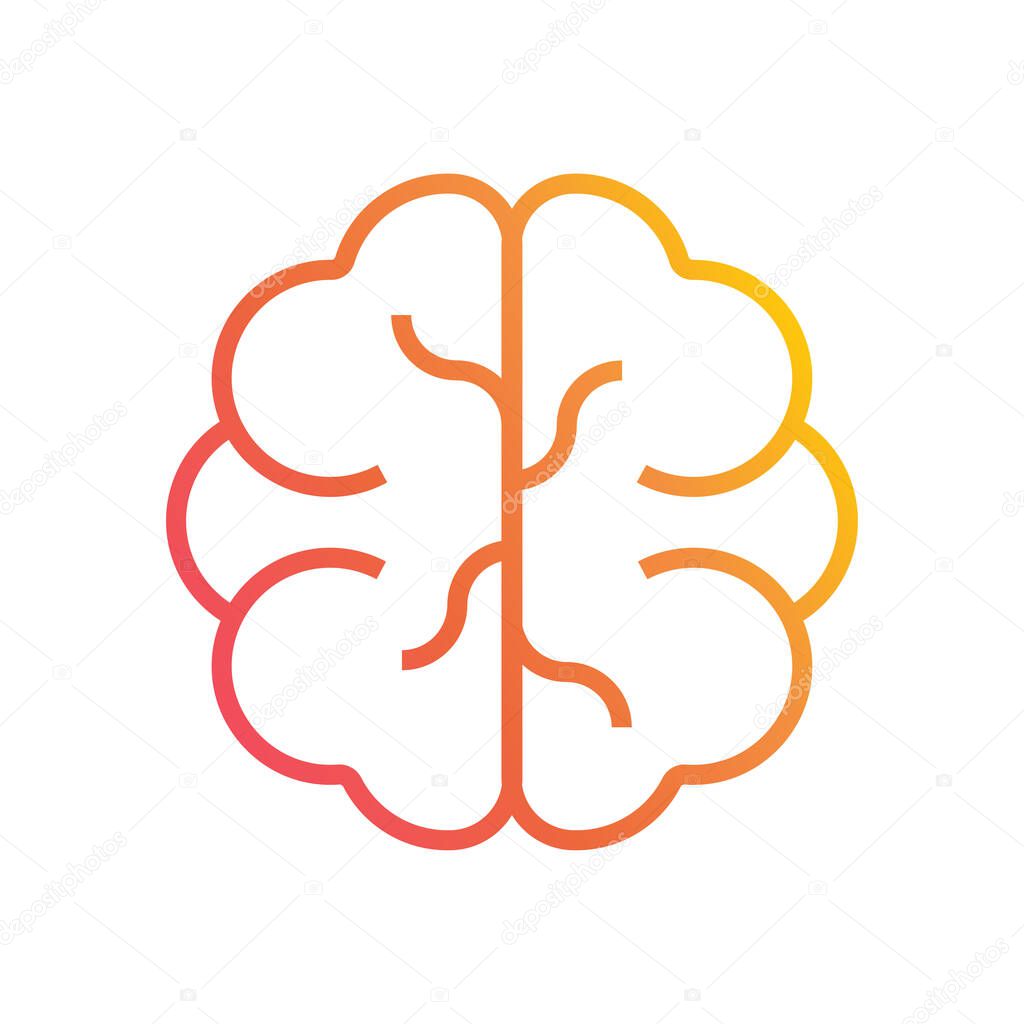 brain icon. vector illustration