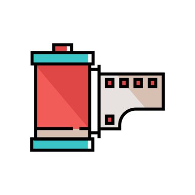 film simgesi vektör illüstrasyonu 