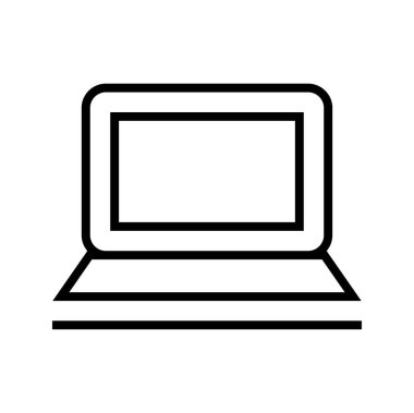 Dizüstü bilgisayar simgesi vektör çizimi