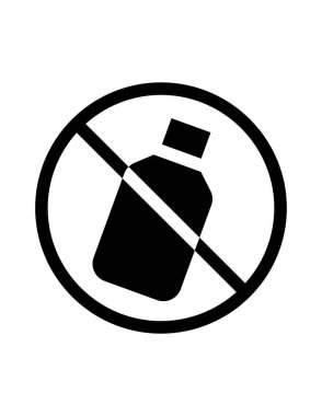 Yasaklama işareti vektör illüstrasyonu 