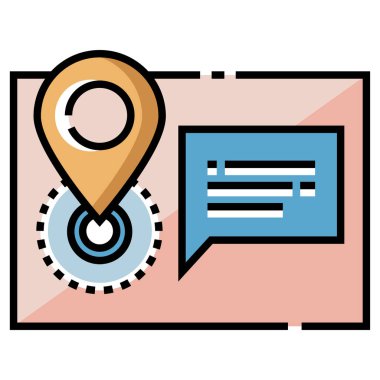 gps konum vektörü simgesi