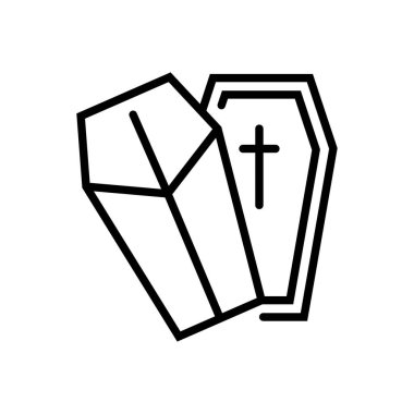 Tomb web simgesi. Vektör illüstrasyonu 