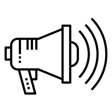 Hoparlör web simgesi. Vektör illüstrasyonu 