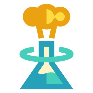 Kimya patlamasının vektör illüstrasyonu