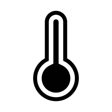 termometre, simge, vektör illüstrasyonu 