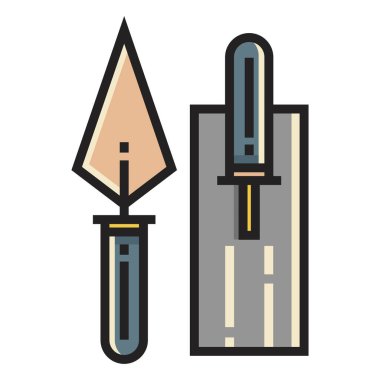 araçlar web simgesi. Vektör illüstrasyonu 