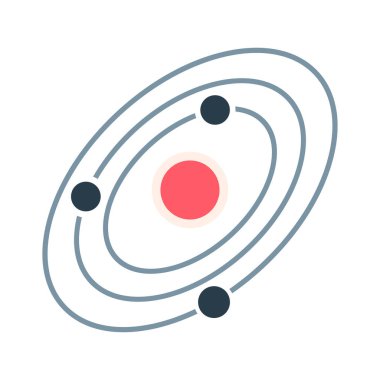 Kırmızı ve siyah simgenin vektör illüstrasyonu