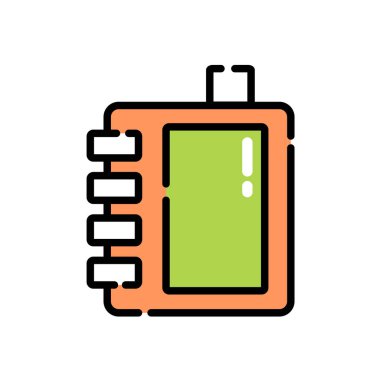 Bir dizüstü bilgisayarın vektör illüstrasyonu