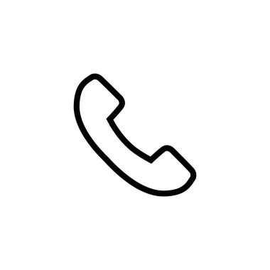 Telefon ikonu. vektör illüstrasyonu