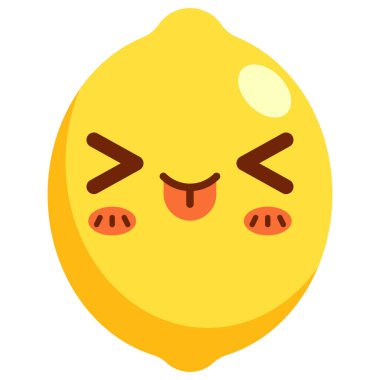 Gülen yüz ifade simgesi vektör illüstrasyonu