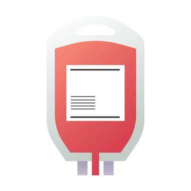 Kan yassı ikon vektör illüstrasyonu