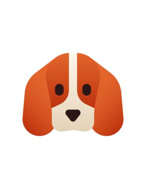 köpek, simge, vektör illüstrasyonu 