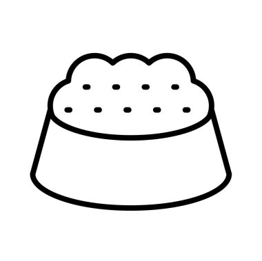 Hayvan besin simgesinin vektör illüstrasyonu