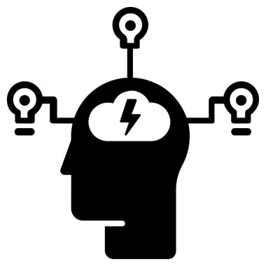 enerji ağı simgesi, vektör illüstrasyonu 