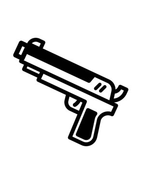 Silah simgesinin vektör illüstrasyonu