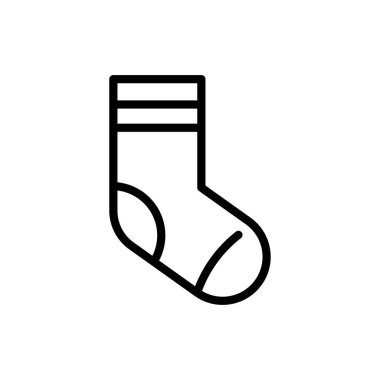 çorap simgesi, vektör çizimi