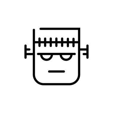 Cadılar Bayramı web simgesi, vektör illüstrasyonu