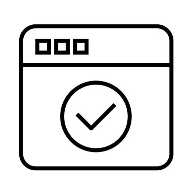 Modern çizgi simgesinin vektör illüstrasyonu