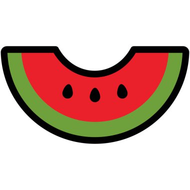 Karpuz ağı simgesi. Vektör illüstrasyonu 