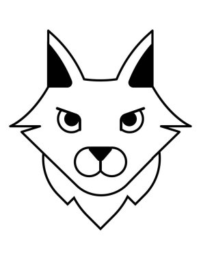 Kedi ağı simgesi. Vektör illüstrasyonu 