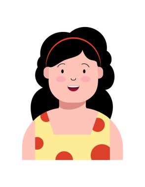 kadın, simge, vektör illüstrasyonu 