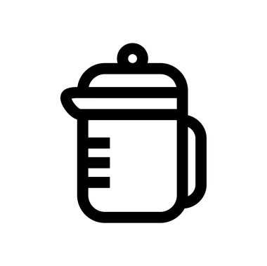 pot web simgesi. Vektör illüstrasyonu 