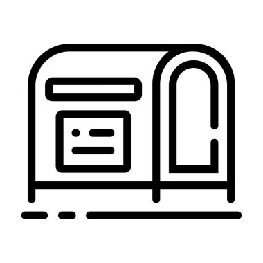 Posta kutusunun vektör illüstrasyonu