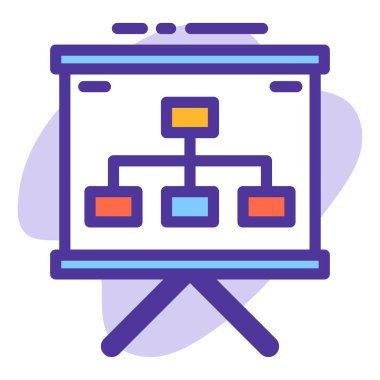 Bilim ve teknoloji çizgi vektör simgesi.