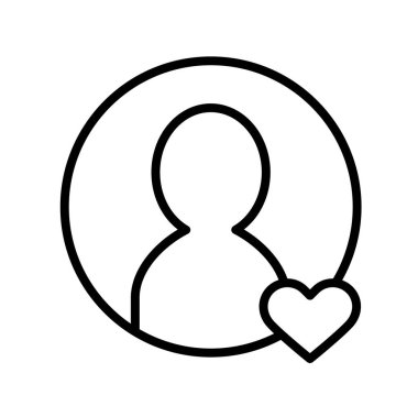 İnsan ağ simgesi. Vektör illüstrasyonu 