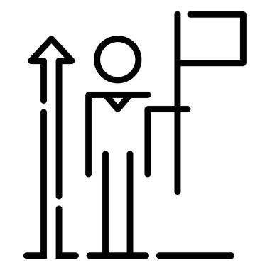 iş ve finans satırı vektör simgesi.