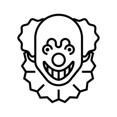 Palyaço ağı simgesi. Vektör illüstrasyonu 