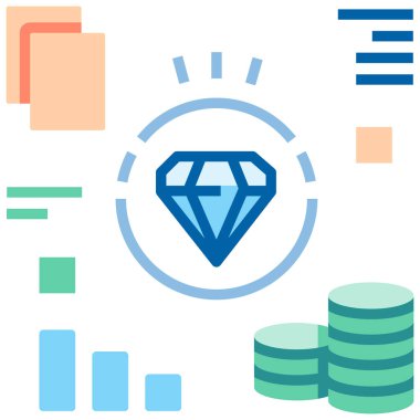 Ticaret setindeki ethereum simgesi. Vektör illüstrasyon biçimi içerideki düz sembollerdir, mavi renk, siyah arkaplan.