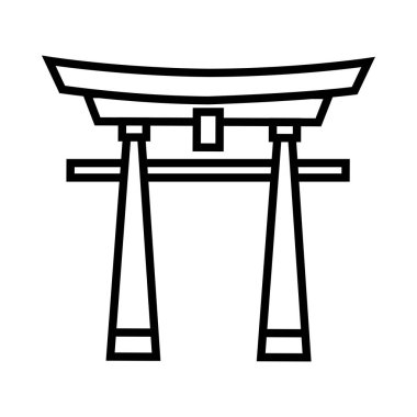 Japon geleneksel Çin Yeni Yıl Vektör İllüstrasyonu